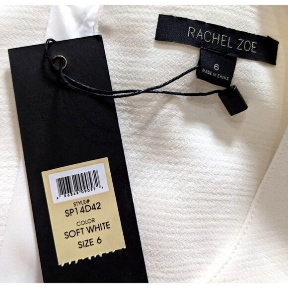 NWT Revolve RACHEL ZOE Leigh Soft White Cut Out Sleeveless Mini Dress Size 6 - Picture 3 of 8